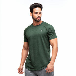 Camisetas Deportivas de Manga Corta para Hombre, 100% Poliéster, Ecológicas, Transpirables, de Secado Rápido, para Gimnasio, Atletismo, Correr - Product Image 3