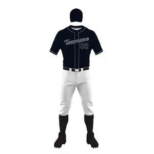 Custom Baseball Uniform Set Team Jersey Sports Kit Short Sleeve Batting <b>Top</b> and Pants <b>for</b> <b>Club</b> Training - Product Image 1