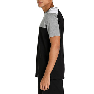 High Quality <b>Men's</b> Short Sleeve Fleece T-Shirts 100% Cotton Breathable Quick Dry Outdoor Casual Customizable - Product Image 3