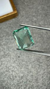 Émeraude naturelle colombienne de 4,09 carats, taille octogonale, pierre précieuse verte lâche pour bague de luxe, pendentif, bijoux personnalisés - Product Image 2