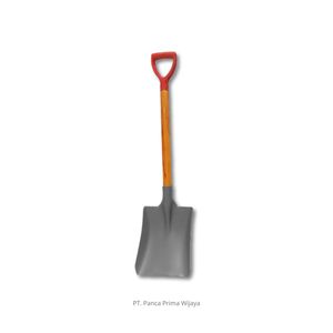 Megumi High Quality PVC Plastic Shovel (Non-Sparking) | DIY Garden Shovel <b>Square</b> Blade 300mm Plain Wood Grip Oil Salt Ice - Product Image 2