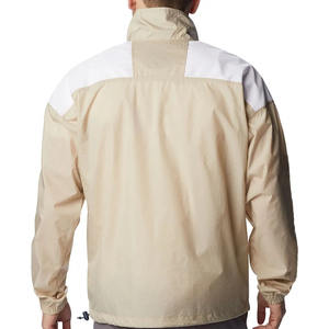 Veste coupe-vent légère vintage imperméable à fermeture éclair, col mandarin uni, service OEM, veste unisexe pour homme - Product Image 2
