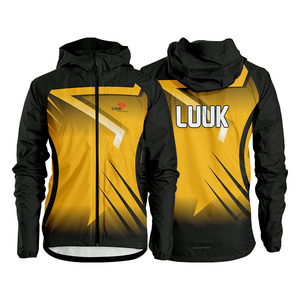 Custom Sublimated Hooded Windbreaker <b>Jacket</b> Nylon Coated Outdoor Rain <b>Jacket</b> for Running Hiking Cycling and Team Sports - Product Image 4