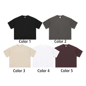 เสื้อยืดโอเวอร์ไซส์ทรงหลวมสำหรับผู้ชาย ผ้าฝ้ายนุ่ม ใส่ได้ทุกวัน รับผลิตแบบ OEM ODM เสื้อยืดทรงหลวมสำหรับผู้ชาย - Product Image 3