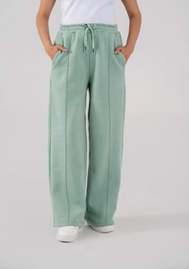 Pantalon de survêtement décontracté vert menthe pour homme, grande taille, broderie, taille élastique, cordon de serrage, poches latérales, tissu tricoté mi-lourd - Product Image 2