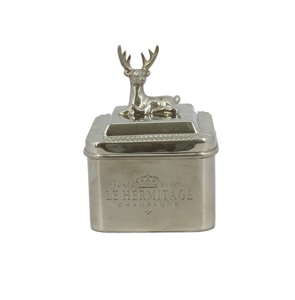 Boîte de rangement pour fruits secs en métal doré antique à nervures, avec couvercle en forme de pomme de pin, pot décoratif pour table - Product Image 6