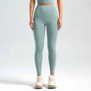OEM Custom Sustainable High Waist Seamless Yoga Leggings Women's Push Up Compression Skinny Gym Fitness <b>Tights</b> - Product Image 1