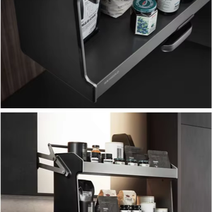 ตู้ครัวสำเร็จรูปแบบโมเดิร์นไร้กรอบจากโรงงานเวียดนามของ JY Project ผลิตตามสั่ง พร้อมอุปกรณ์ครัวแบบโมดูลาร์ RTA ก๊อกน้ำหินอ่อน - Product Image 3