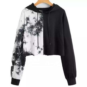 Haute qualité Streetwear femmes sweat pull gym sweats à capuche femmes sweat à capuche court dames décontracté haut court à capuche ensemble imprimé - Product Image 4