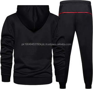 Sudaderas y sudaderas térmicas de algodón para hombre con chándal Atlético Sudadera con capucha inferior Pantalones de chándal para actividades al aire libre - Product Image 5