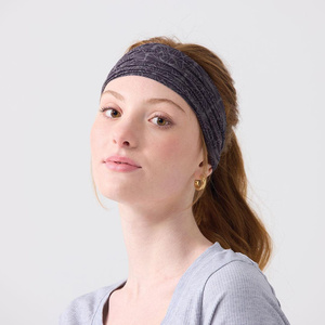 Adjustable Gray Printed <b>Headband</b> for Women <b>Sports</b> Workout Moisture Wicking Bandana Spring Summer Use - Product Image 3