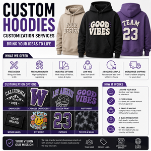 Sudadera con Capucha Personalizada con Estampado Puff, Marca Privada OEM, Logotipo 3D en Relieve, Sudadera de Estilo Urbano de Gran Gramaje, Fabricante - Product Image 4