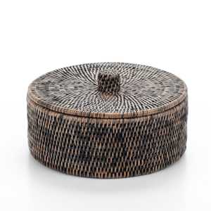 Handmade Large Bamboo Storage <b>Basket</b> Natural <b>Wicker</b> Style <b>Basket</b> With <b>Handle</b> Lid Home Decor Organizer Vietnam Supplier - Product Image 3