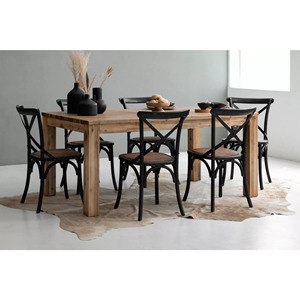 Mesa y Sillas de Jardín de Madera de Teca, Juego de Comedor para Exteriores, Muebles de Jardín - Rochelle - Product Image 1
