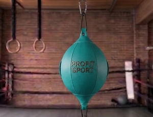 Sac de boxe double en PU de haute qualité Profit Sport, sac de vitesse professionnel pour l'entraînement et le fitness, léger, durable, bleu sarcelle, toutes saisons - Product Image 1