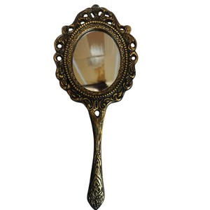 Luxurious Ornate Gold Hand <b>Mirror</b> Vintage Antique Style Metal Frame <b>Handheld</b> <b>Mirror</b> for Makeup Hair Salon and Home Decor - Product Image 3