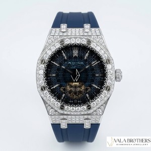 Reloj de Moda Audomers Piguat Royal Oakk Offshore Cronógrafo de Cuarzo con Diamantes, 42 mm, Acero Inoxidable, Octagonal, Analógico, Cristal - Product Image 1
