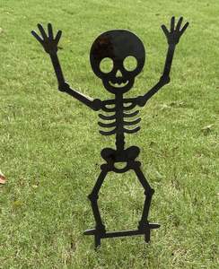 Ornements de jardin élégants en fer pour Halloween, ajoutant une touche spectaculaire aux décorations saisonnières extérieures pour les soirées d'automne - Product Image 6