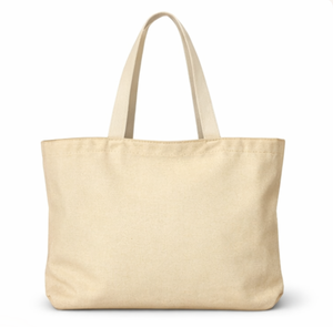Sac fourre-tout en toile de coton personnalisé, grand format, avec logo imprimé, design personnalisé, avec poche, sac d'épicerie en toile - Product Image 2
