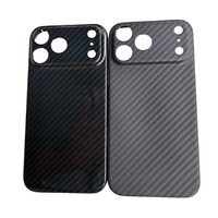 Casing HP Serat Karbon Harga Pabrik 3K Glossy Presisi/Lubang Kamera Besar untuk iPhone 17 Pro 17 Pro Max Cover Serat Karbon