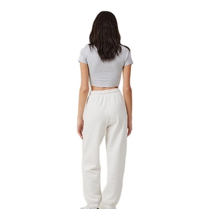 Vente en gros OEM personnalisé, très demandé, streetwear, pantalon d'hiver chaud décontracté, coupe régulière, taille haute à cordon de serrage, respirant, écologique, pour femme - Product Image 4