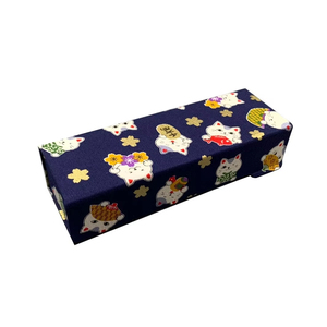 Étuis à lunettes pliables rectangulaires en tissu faits à la main avec motifs de dessins animés - Product Image 1