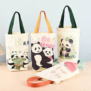 Cute Geometric Print Eco-friendly Canvas Fashion Gift <b>Medium</b> <b>Size</b> Top Handle Daily Use Tote <b>Bag</b> - Product Image 4