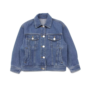 Newest Fashion Denim <b>Jacket</b> Kids Loose Print Single-breasted Blue Outwear Spring Autumn Cute Youth Girl's Denim <b>Jacket</b> - Product Image 4