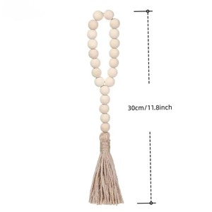 Most Selling Decorative <b>Wooden</b> Garlands Handmade <b>Rustic</b> Beads for Christmas Party and Festival Decor Available For Sale - Product Image 2