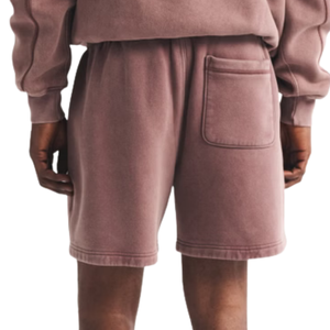 <b>Mens</b> <b>Fleece</b> Sweat <b>Shorts</b> Elastic Waist Drawstring Patch Pockets Relaxed Fit Open Hem Custom Wholesale OEM Manufacturer Suppliers - Product Image 2