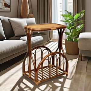 ชั้นวางนิตยสารหวายทันสมัยสำหรับห้องนั่งเล่นเฟอร์นิเจอร์ทำมือทนทานคุณภาพสูงจากอินโดนีเซีย - Product Image 2