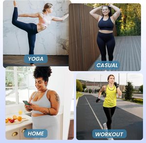 Leggings évasés vintage en tricot pour femmes, taille haute, extensibles, pour yoga, fitness, décontractés, confortables, vêtements de sport tendance - Product Image 4