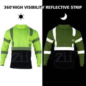 Camisa Reflectante de Alta Visibilidad Naranja FR para Hombre, Ropa de Trabajo, ANSI/EN ISO Clase 1, con Luz LED, Impermeable, Logotipo Personalizado, Transpirable, Venta al Por Mayor - Product Image 4