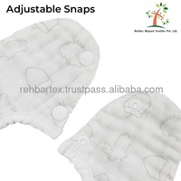 Bib Bayi Muslin Katun 100% Berkualitas Tinggi, Dapat Disesuaikan, Kancing Tekan, Dapat Dicuci, Anti-Bakteri, Ramah Lingkungan, Ukuran Dapat Disesuaikan