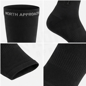 North Approach Knee High <b>Socks</b> Black Breathable <b>Running</b> <b>Socks</b> for Adults Summer Season - Product Image 4