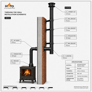 Tubo de <span class=keywords><strong>Chimenea</strong></span> de Acero Inoxidable 304 de Pared Simple con Aislamiento, Certificado CE, Resistente a la Corrosión a Altas Temperaturas, Garantía de 5 Años, para Chimeneas de Fábrica - Product Image 6