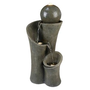Fuente de Jardín en Cascada de 24 Pulgadas para Uso en Interiores y Exteriores, Patio y Jardín - Product Image 3