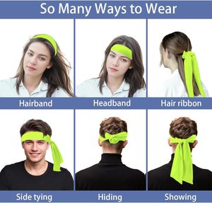 Accesorios para el Cabello a la Moda, Diademas Deportivas de Tela de Poliéster con Diseño Sublimado - Product Image 5