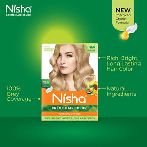 Nisha Ultra Blonde 20g + 30ml sacchetto di lunga durata 100% grigio copertura permanente crema per <span class=keywords><strong>capelli</strong></span> <span class=keywords><strong>colore</strong></span> per le donne - Product Image 5
