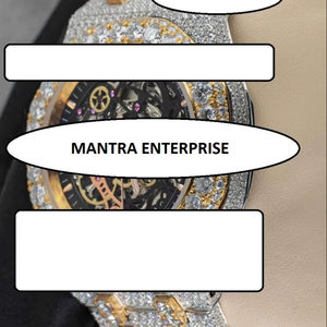 Reloj Mecánico de Acero Inoxidable Puro para Hombre con Cristal de Moissanita, Estilo Hip Hop Iced, Deportivo, de Negocios, Antiguo, Venta al por Mayor - Product Image 1