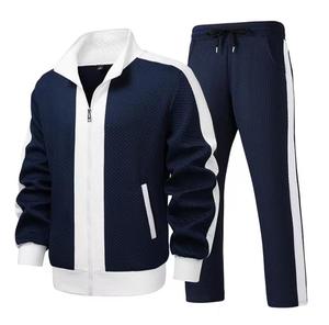 Survêtement polaire à capuche pour homme, manches longues, fermeture éclair, couleur unie, décontracté, sportif, pour l'automne, grandes tailles, poches latérales, respirant - Product Image 1