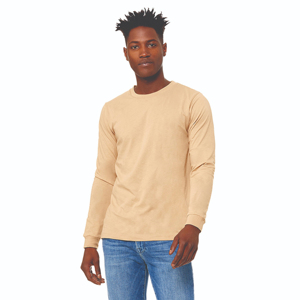 T-shirts à manches longues en coton 100% tricoté uni pour hommes, best-sellers, vêtements de sport décontractés d'été, fitness régulier, col rond, streetwear - Product Image 1