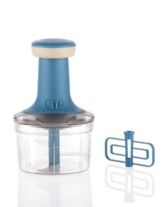 Plastica manuale Push tritatutto taglierina per alimenti utensile da cucina compatto pratico processore durevole lame affilate facile pulizia - Product Image 5