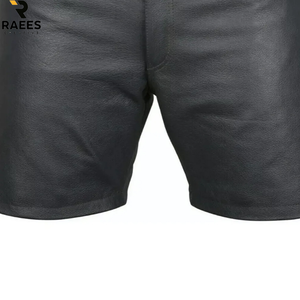 New Genuine <b>Leather</b> Knee Length <b>Shorts</b> for Men Solid Casual Slim Fit High Quality Quick Dry Breathable - Product Image 6