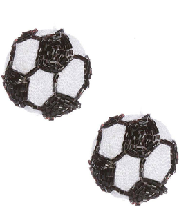 Pendientes deportivos con cuentas - Pendientes de béisbol y sóftbol con cuentas, pendientes llamativos de béisbol con cuentas de semillas - Product Image 6