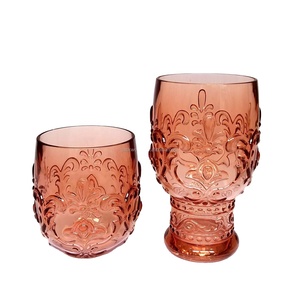Embossed <b>Plastic</b> Acrylic Drinking Tumbler - Product Image 1