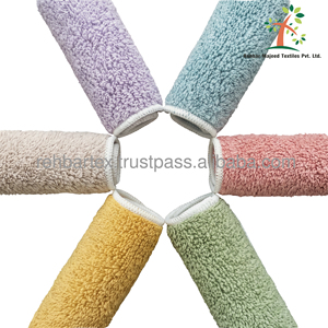 High Quality 100% Luxury Cotton <b>Cloth</b> Wipes Soft <b>Absorbent</b> Reusable Multi-Purpose Cleaning Wipes Customized Size & Colors - Product Image 3