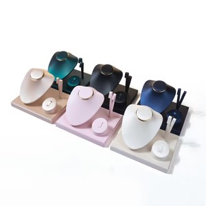 PU <b>Leather</b> Jewelry Display showcase Jewelry Display Jewelry Display Set Ring <b>Bracelet</b> Earring Necklace - Product Image 6