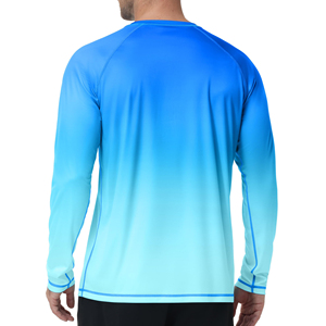 Camisa de pesca de diseño personalizado para hombre, protección solar, manga larga, ropa deportiva para exteriores, para pesca y deportes acuáticos. - Product Image 2