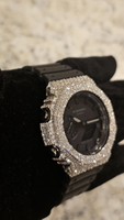 Montre pour homme Starspire Jewels, design personnalisé, G Sho, diamant Moissanite VVS, lunette en laiton argenté, style Hip Hop, luxe